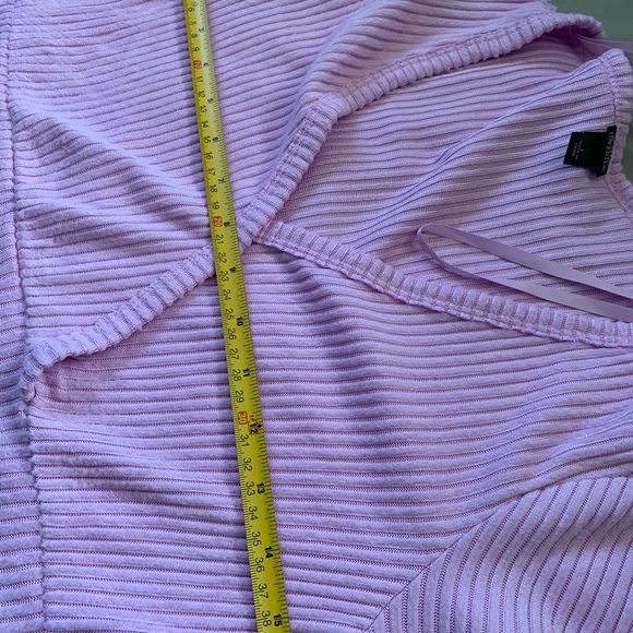 Wild Fable Lavendar Long Sleeve Short Top Size L - Picture 5 of 8
